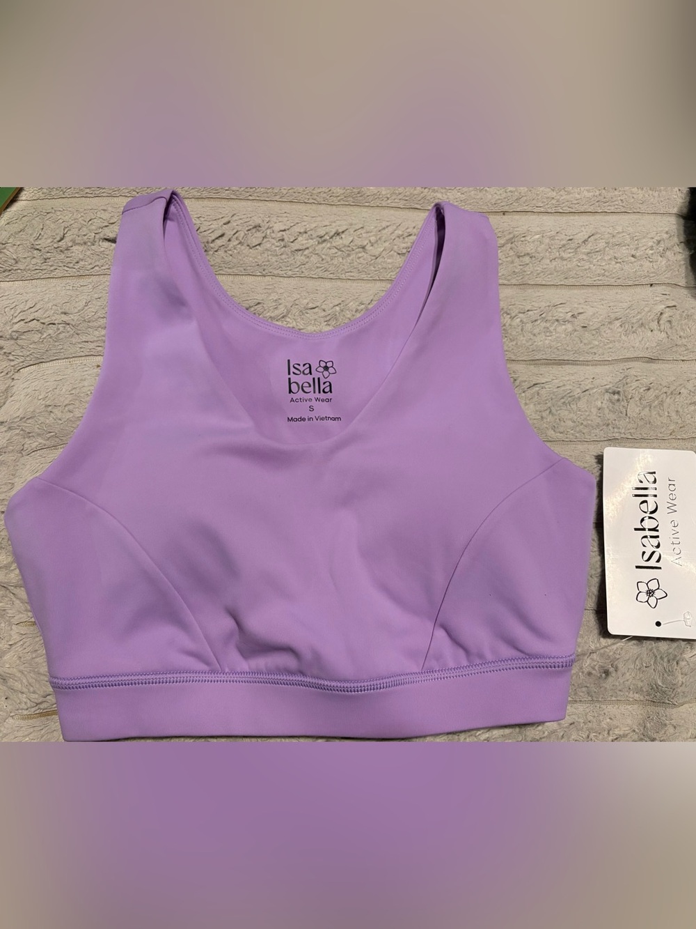 Isabella Lavender Activewear Sports Bra-Small